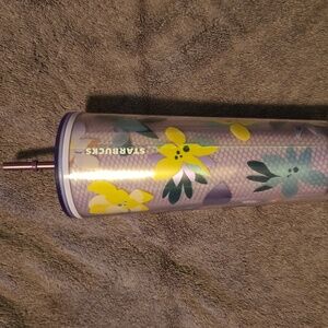 Starbucks Purple Floral Tumbler